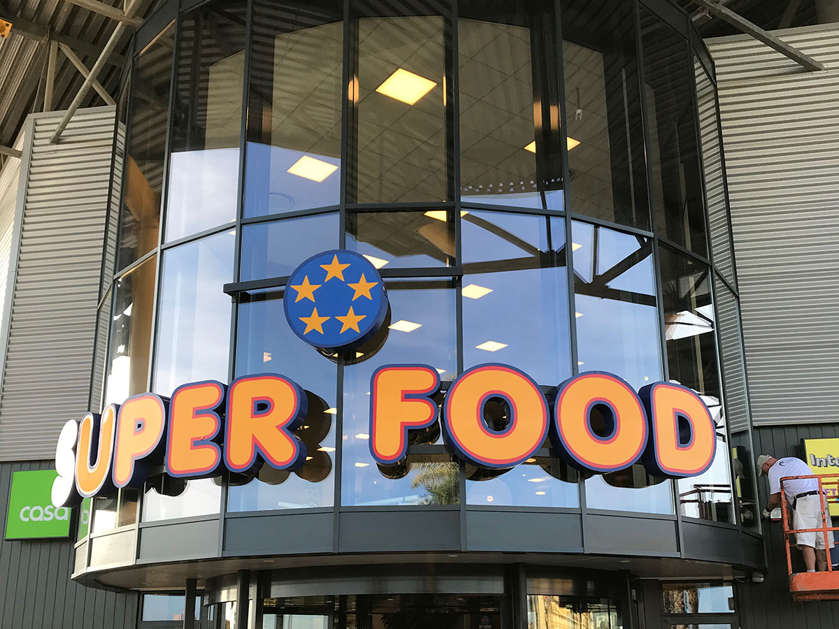 Signing Superfood supermarkt